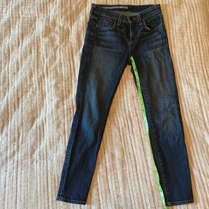 Dark Wash Skinny Jeans - 25 inch length
